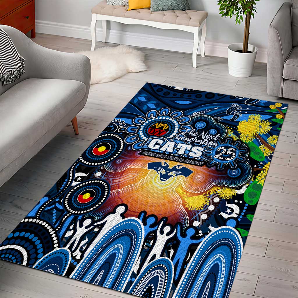 NAIDOC Week 2025 Cats Football Area Rug Aboriginal Dot Painting