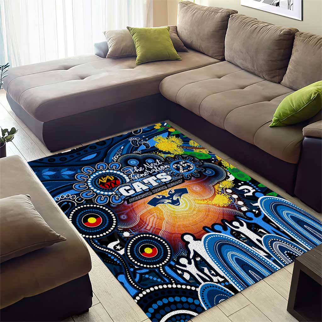 NAIDOC Week 2025 Cats Football Area Rug Aboriginal Dot Painting