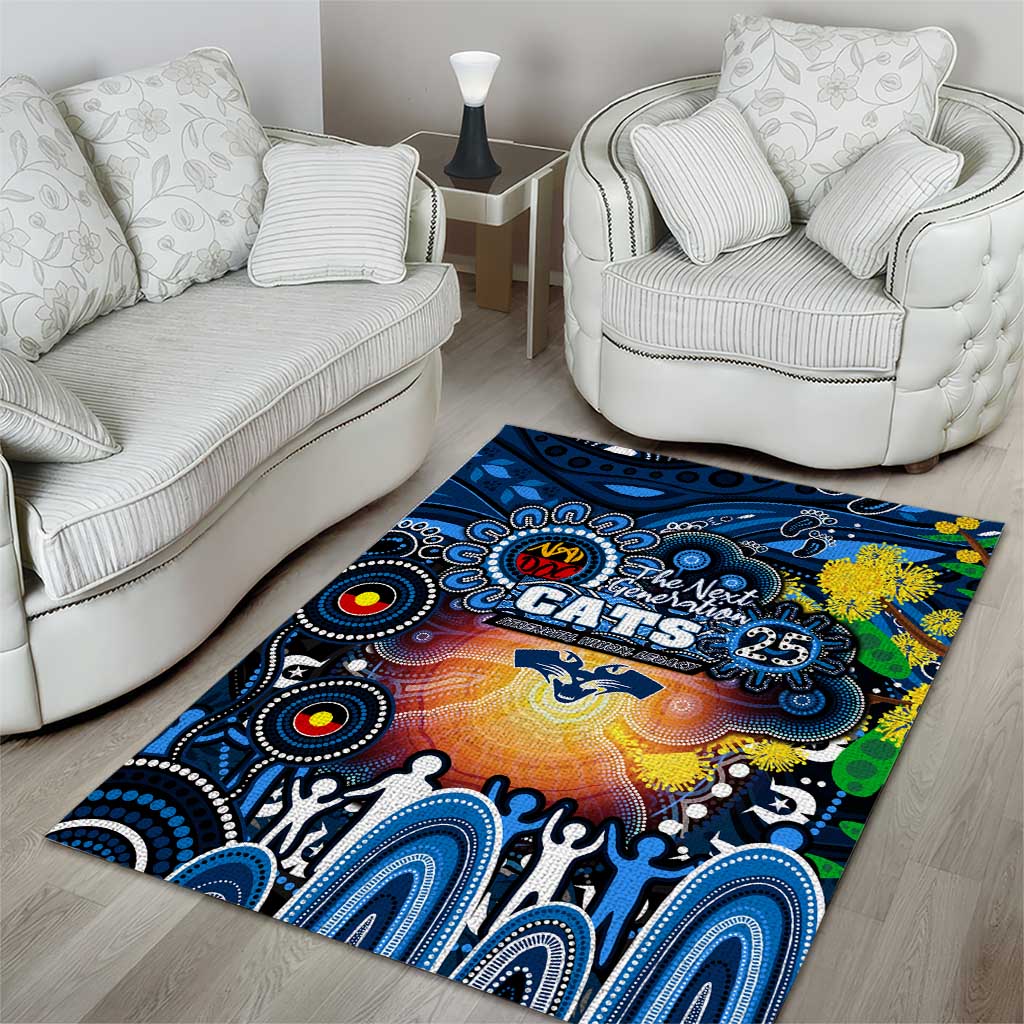 NAIDOC Week 2025 Cats Football Area Rug Aboriginal Dot Painting
