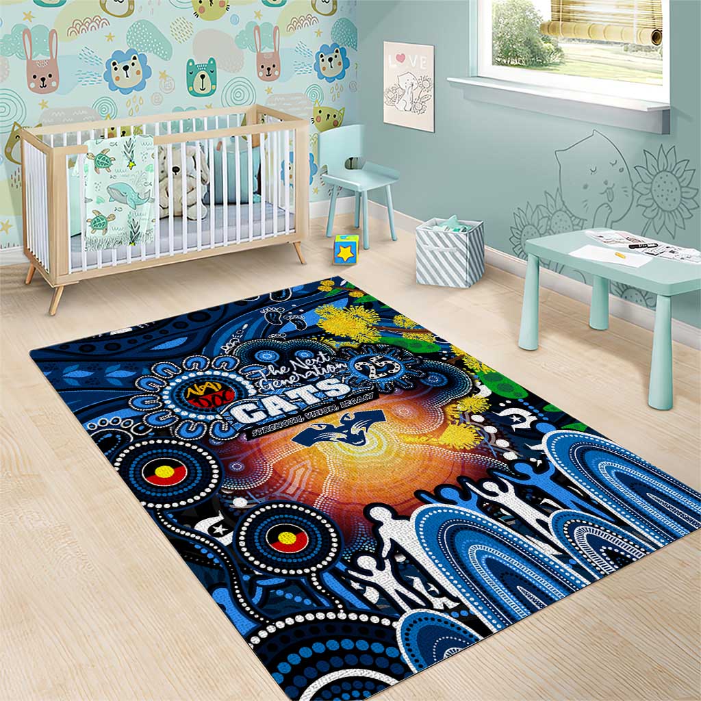 NAIDOC Week 2025 Cats Football Area Rug Aboriginal Dot Painting