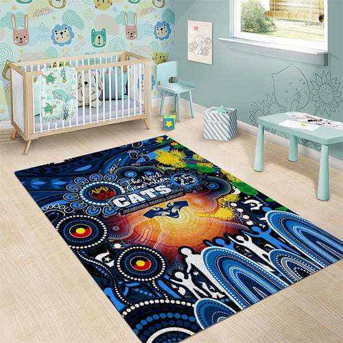 NAIDOC Week 2025 Cats Football Area Rug Aboriginal Dot Painting