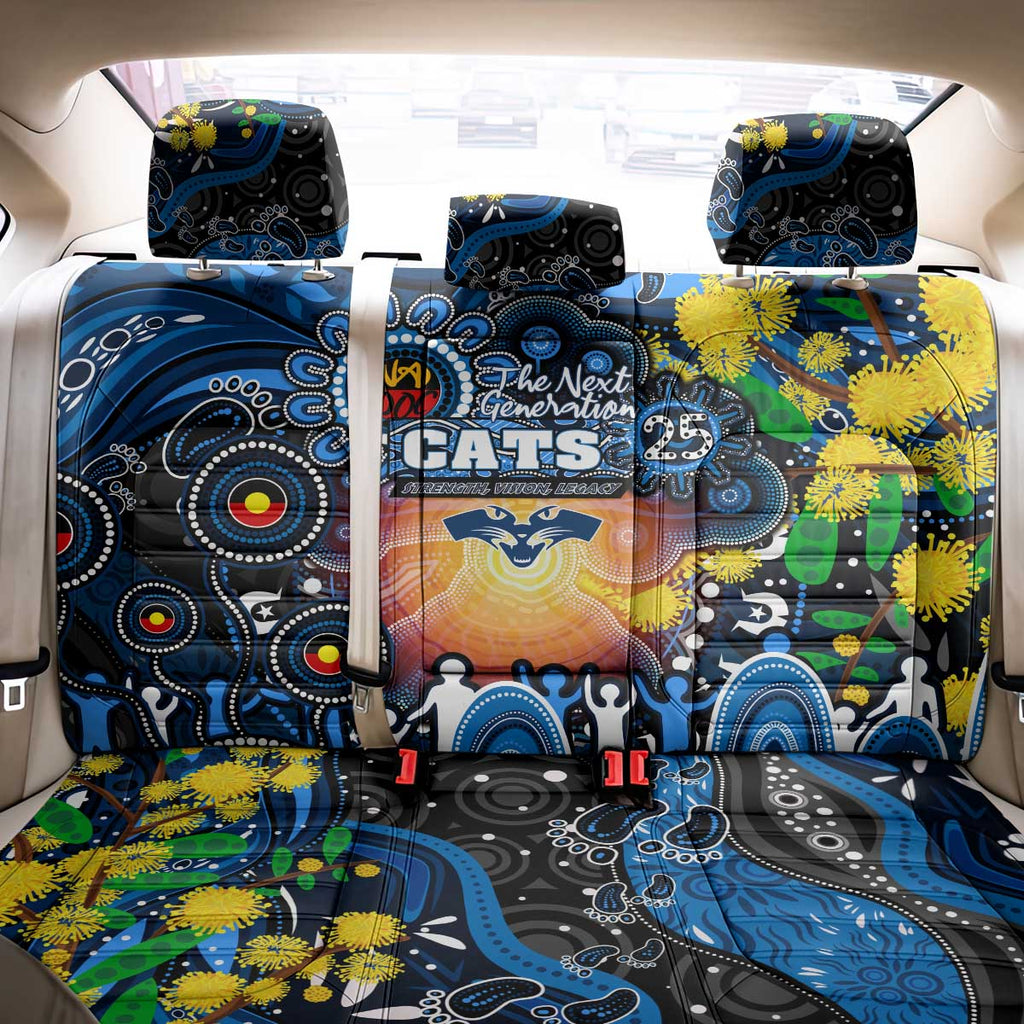 NAIDOC Week 2025 Cats Football Back Car Seat Cover Aboriginal Dot Painting