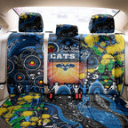 NAIDOC Week 2025 Cats Football Back Car Seat Cover Aboriginal Dot Painting