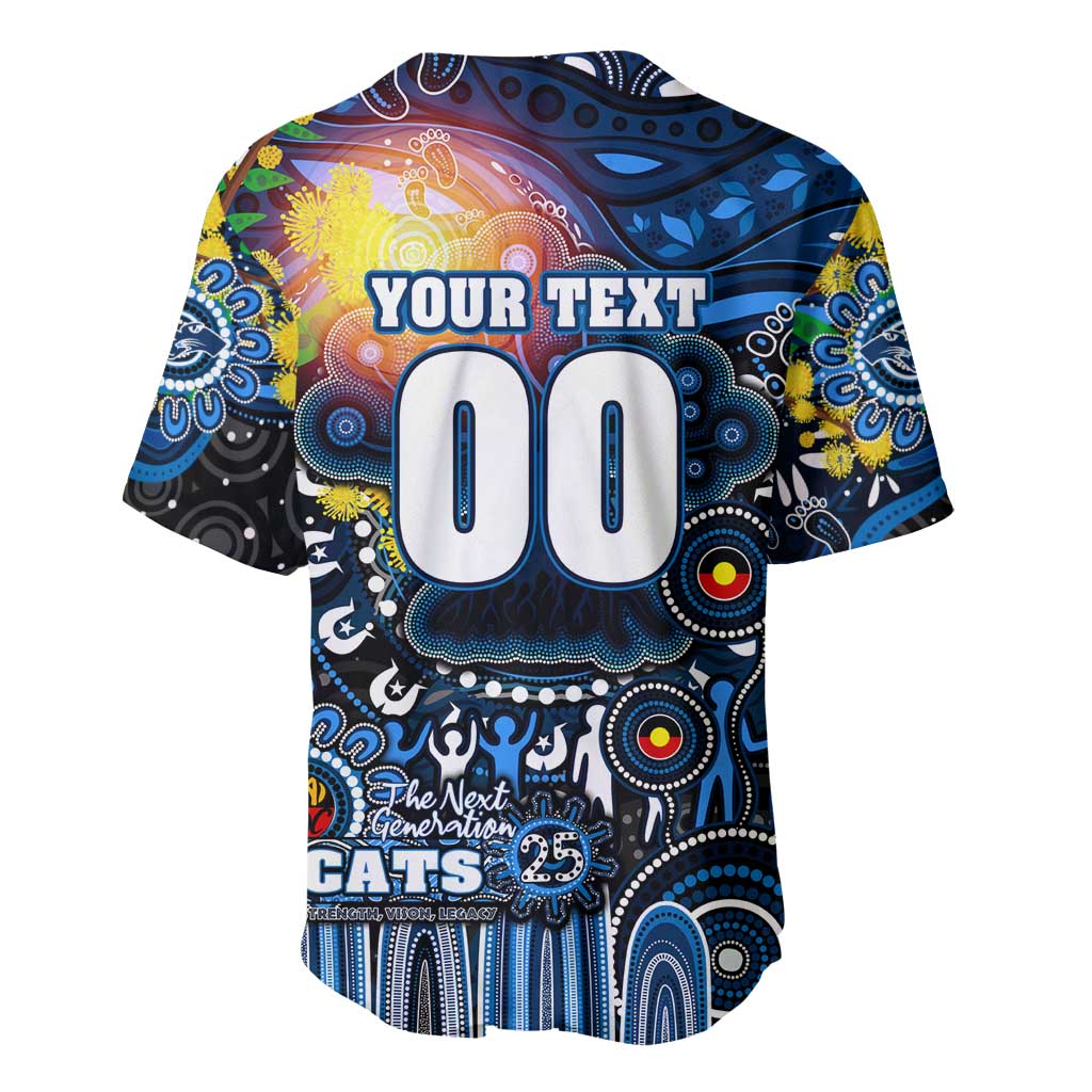 Personalised NAIDOC Week 2025 Cats Football Baseball Jersey Aboriginal Dot Painting