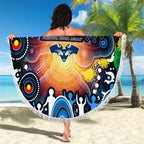 NAIDOC Week 2025 Cats Football Beach Blanket Aboriginal Dot Painting