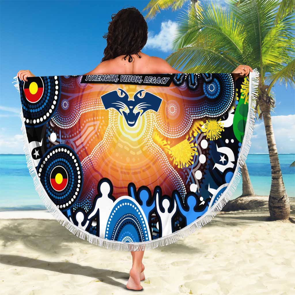 NAIDOC Week 2025 Cats Football Beach Blanket Aboriginal Dot Painting