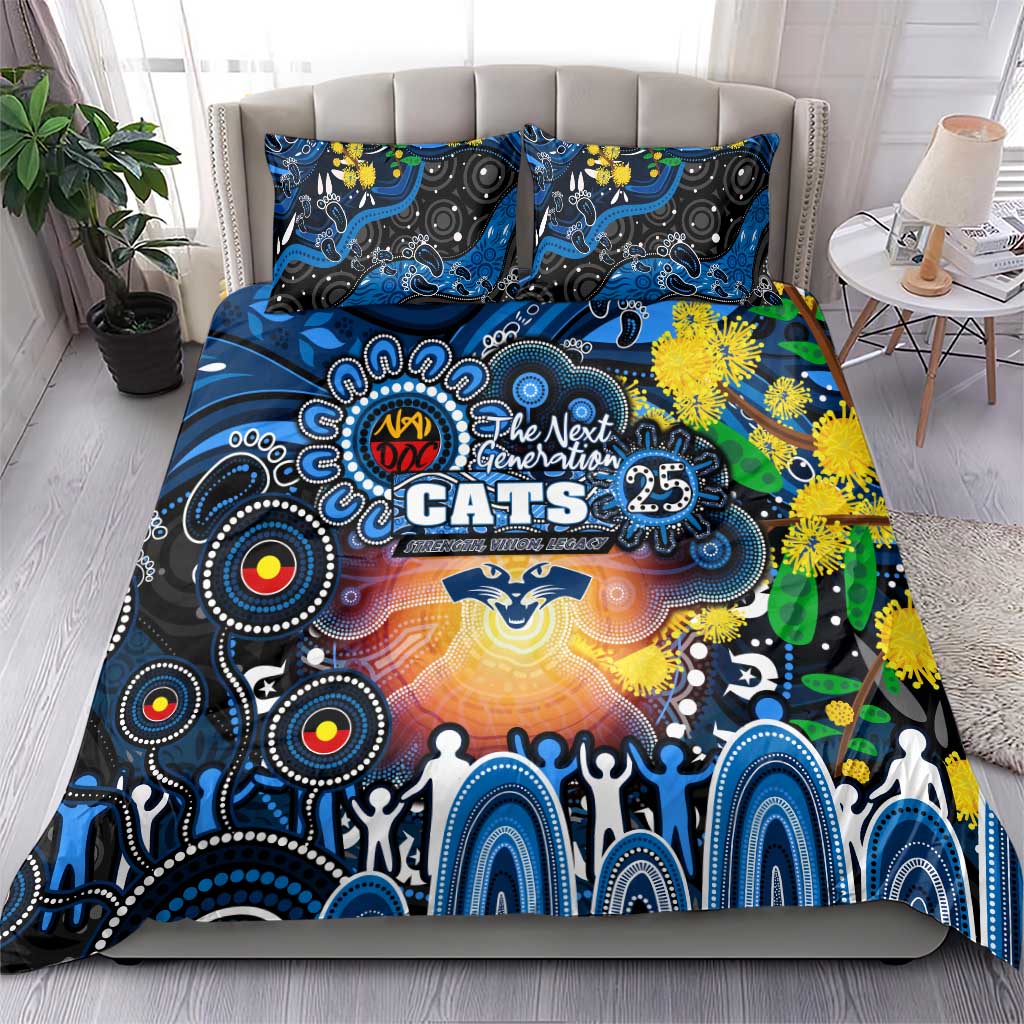 NAIDOC Week 2025 Cats Football Bedding Set Aboriginal Dot Painting