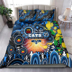 NAIDOC Week 2025 Cats Football Bedding Set Aboriginal Dot Painting