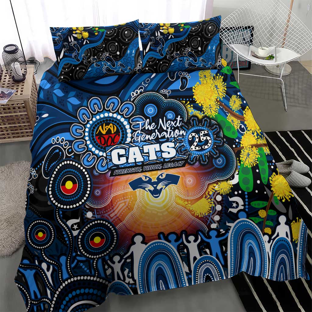 NAIDOC Week 2025 Cats Football Bedding Set Aboriginal Dot Painting