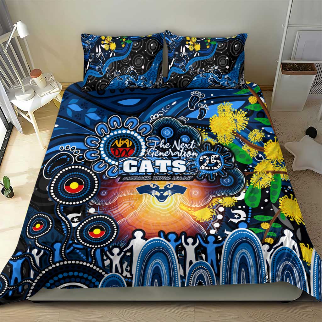 NAIDOC Week 2025 Cats Football Bedding Set Aboriginal Dot Painting