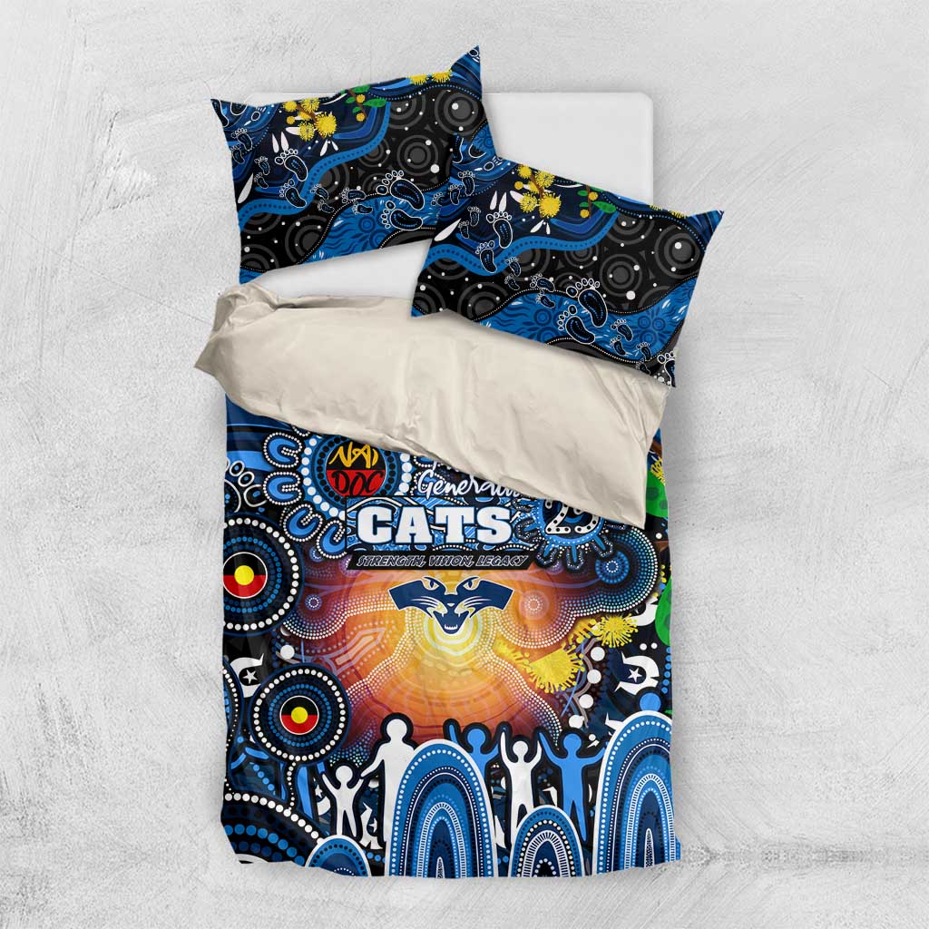 NAIDOC Week 2025 Cats Football Bedding Set Aboriginal Dot Painting