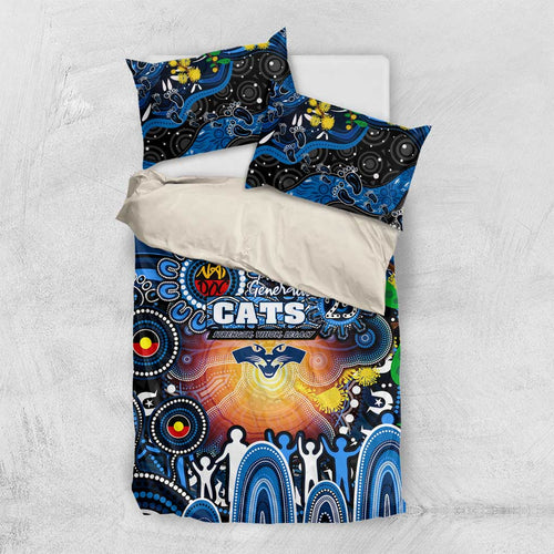 NAIDOC Week 2025 Cats Football Bedding Set Aboriginal Dot Painting