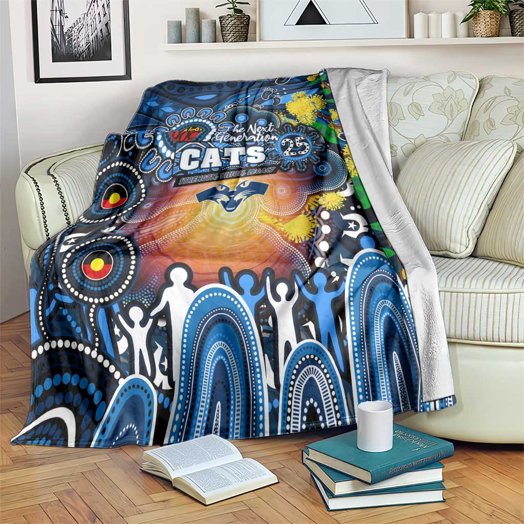 NAIDOC Week 2025 Cats Football Blanket Aboriginal Dot Painting