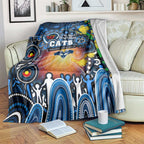 NAIDOC Week 2025 Cats Football Blanket Aboriginal Dot Painting