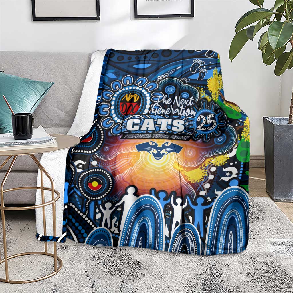 NAIDOC Week 2025 Cats Football Blanket Aboriginal Dot Painting