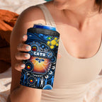NAIDOC Week 2025 Cats Football 4 in 1 Can Cooler Tumbler Aboriginal Dot Painting