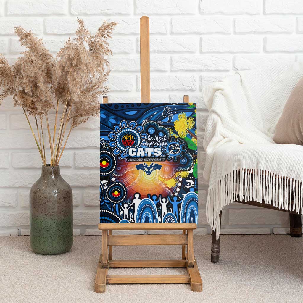 NAIDOC Week 2025 Cats Football Canvas Wall Art Aboriginal Dot Painting