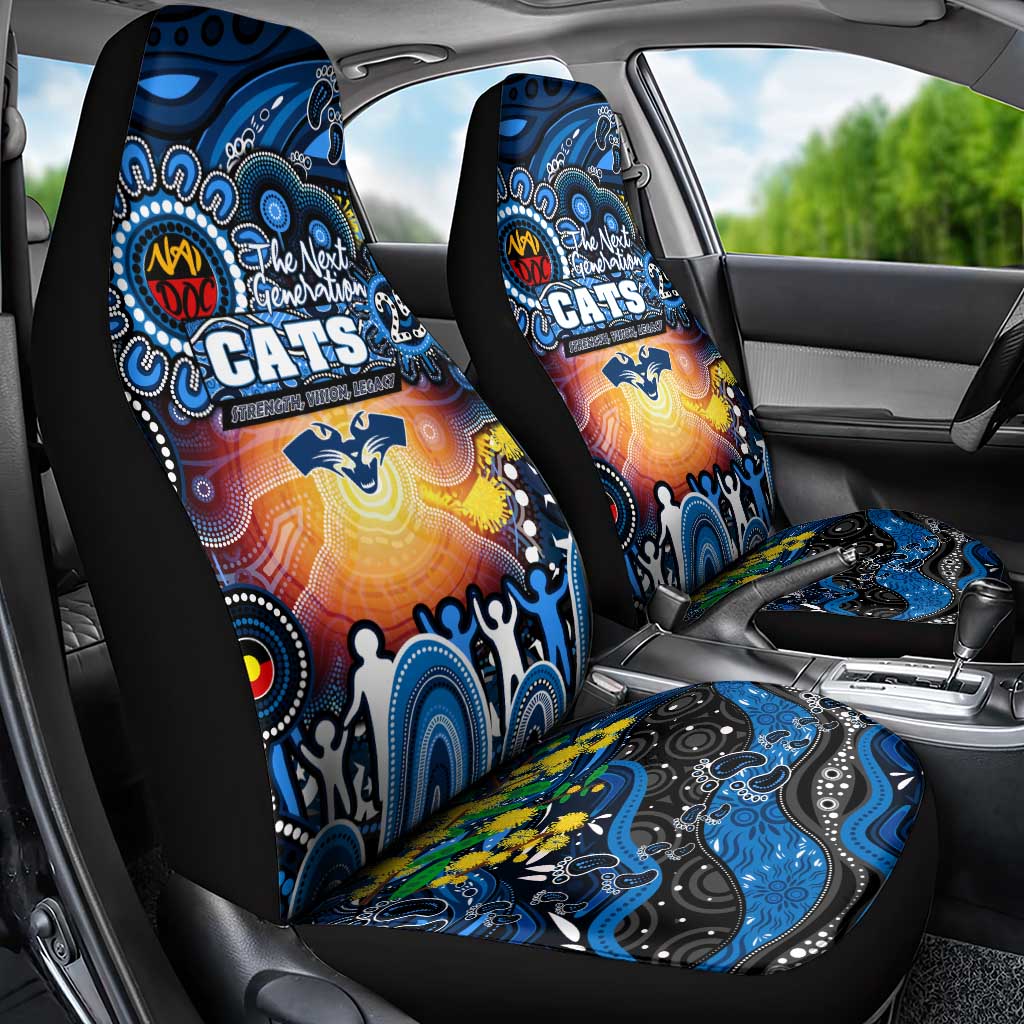 NAIDOC Week 2025 Cats Football Car Seat Cover Aboriginal Dot Painting