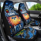 NAIDOC Week 2025 Cats Football Car Seat Cover Aboriginal Dot Painting