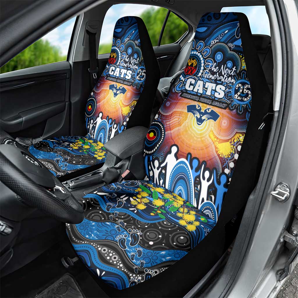 NAIDOC Week 2025 Cats Football Car Seat Cover Aboriginal Dot Painting