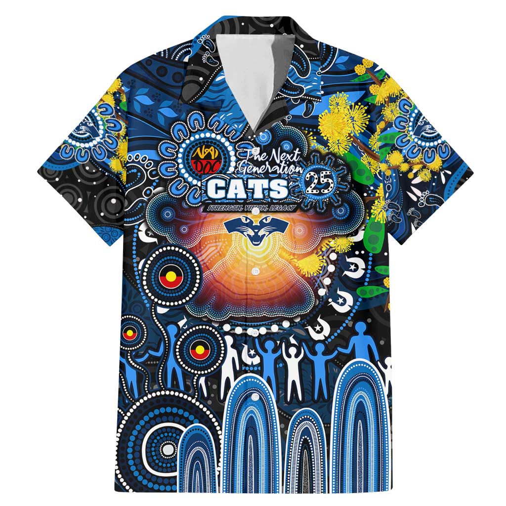 Personalised NAIDOC Week 2025 Cats Football Family Matching Mermaid Dress and Hawaiian Shirt Aboriginal Dot Painting