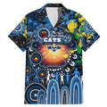 Personalised NAIDOC Week 2025 Cats Football Family Matching Mermaid Dress and Hawaiian Shirt Aboriginal Dot Painting