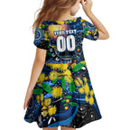 Personalised NAIDOC Week 2025 Cats Football Family Matching Summer Maxi Dress and Hawaiian Shirt Aboriginal Dot Painting