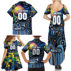 Personalised NAIDOC Week 2025 Cats Football Family Matching Summer Maxi Dress and Hawaiian Shirt Aboriginal Dot Painting