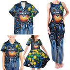 Personalised NAIDOC Week 2025 Cats Football Family Matching Tank Maxi Dress and Hawaiian Shirt Aboriginal Dot Painting