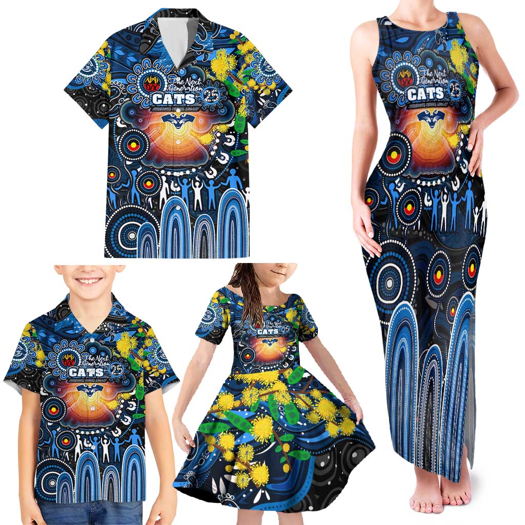 Personalised NAIDOC Week 2025 Cats Football Family Matching Tank Maxi Dress and Hawaiian Shirt Aboriginal Dot Painting