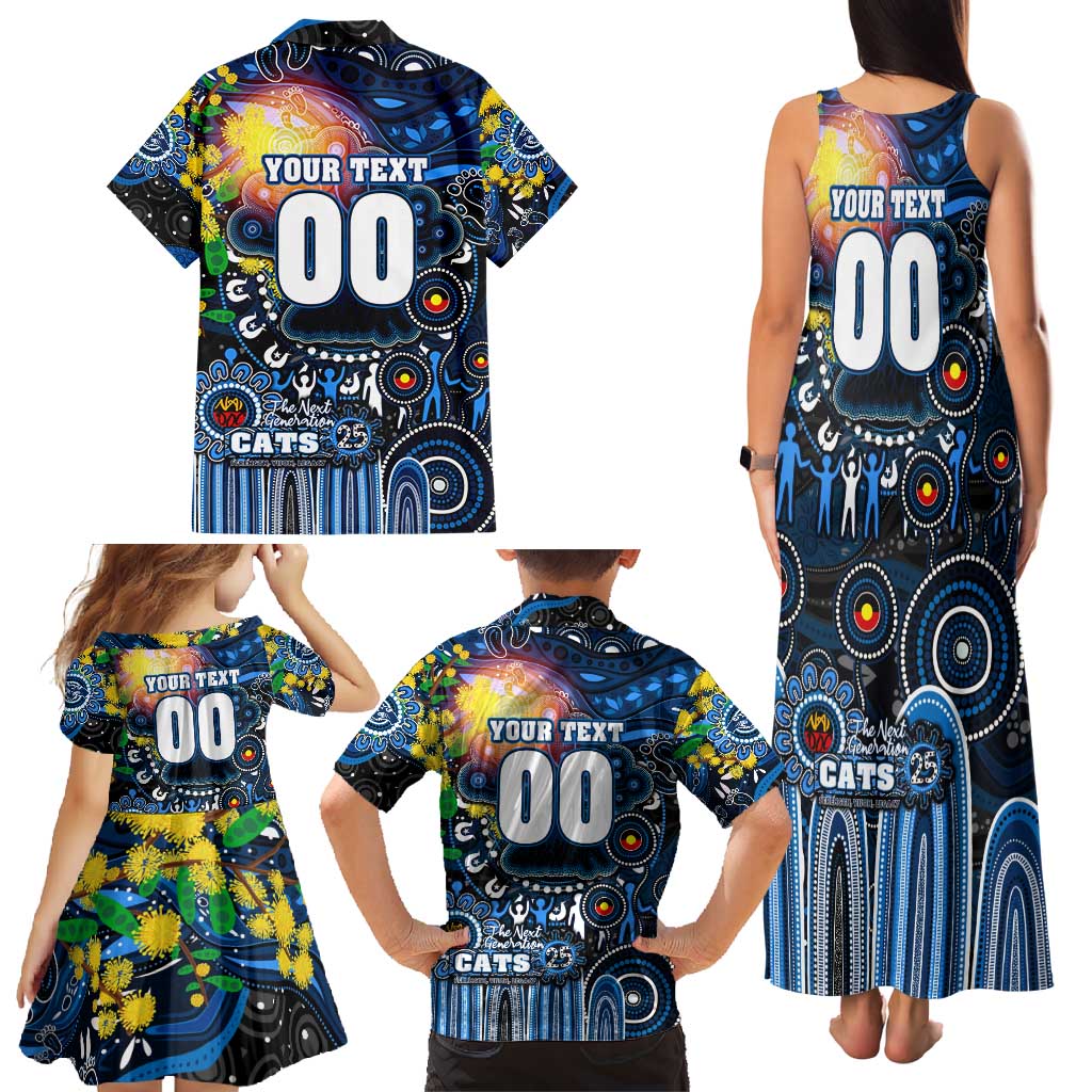 Personalised NAIDOC Week 2025 Cats Football Family Matching Tank Maxi Dress and Hawaiian Shirt Aboriginal Dot Painting