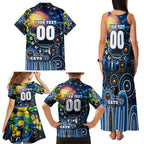 Personalised NAIDOC Week 2025 Cats Football Family Matching Tank Maxi Dress and Hawaiian Shirt Aboriginal Dot Painting