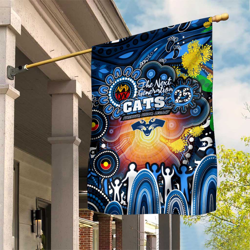 NAIDOC Week 2025 Cats Football Garden Flag Aboriginal Dot Painting