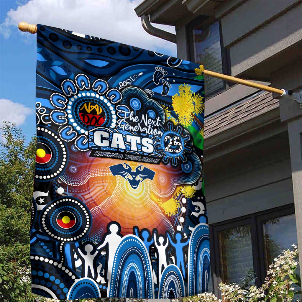 NAIDOC Week 2025 Cats Football Garden Flag Aboriginal Dot Painting