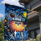 NAIDOC Week 2025 Cats Football Garden Flag Aboriginal Dot Painting