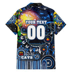 Personalised NAIDOC Week 2025 Cats Football Hawaiian Shirt Aboriginal Dot Painting
