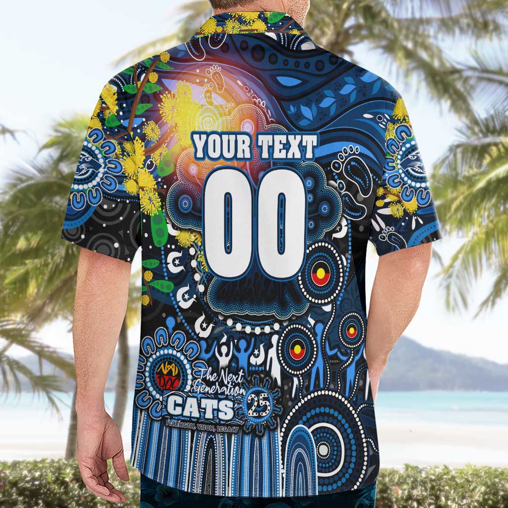 Personalised NAIDOC Week 2025 Cats Football Hawaiian Shirt Aboriginal Dot Painting