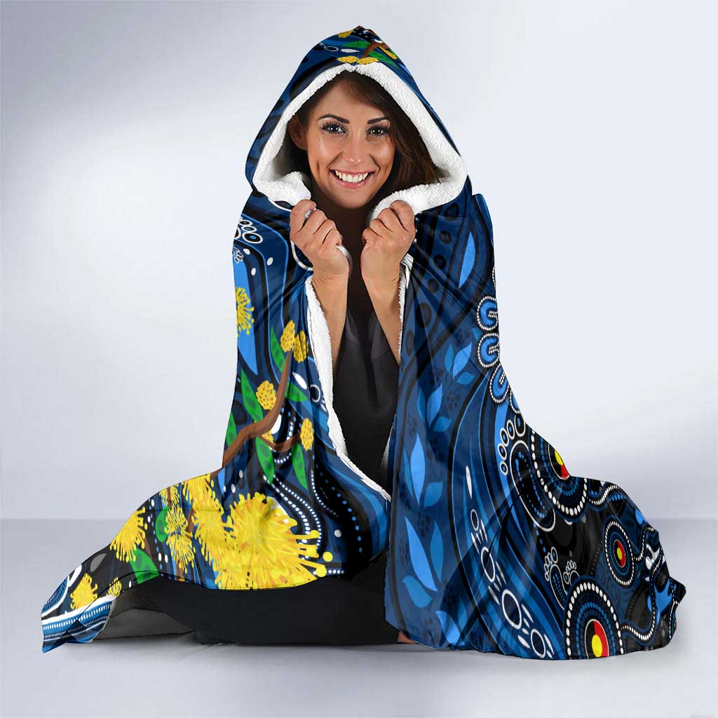 NAIDOC Week 2025 Cats Football Hooded Blanket Aboriginal Dot Painting