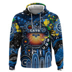 Personalised NAIDOC Week 2025 Cats Football Hoodie Aboriginal Dot Painting