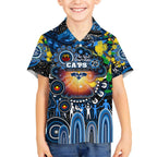 Personalised NAIDOC Week 2025 Cats Football Kid Hawaiian Shirt Aboriginal Dot Painting