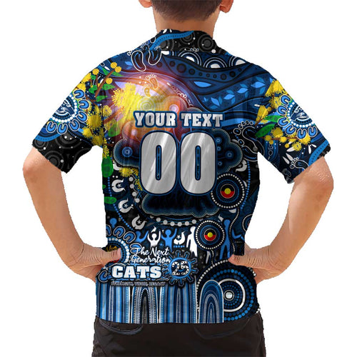 Personalised NAIDOC Week 2025 Cats Football Kid Hawaiian Shirt Aboriginal Dot Painting