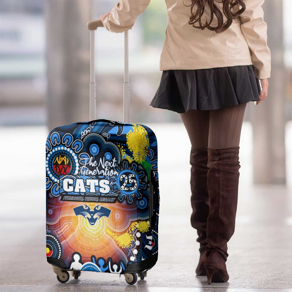 NAIDOC Week 2025 Cats Football Luggage Cover Aboriginal Dot Painting