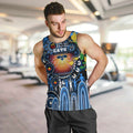 Personalised NAIDOC Week 2025 Cats Football Men Tank Top Aboriginal Dot Painting