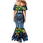 Personalised NAIDOC Week 2025 Cats Football Mermaid Dress Aboriginal Dot Painting