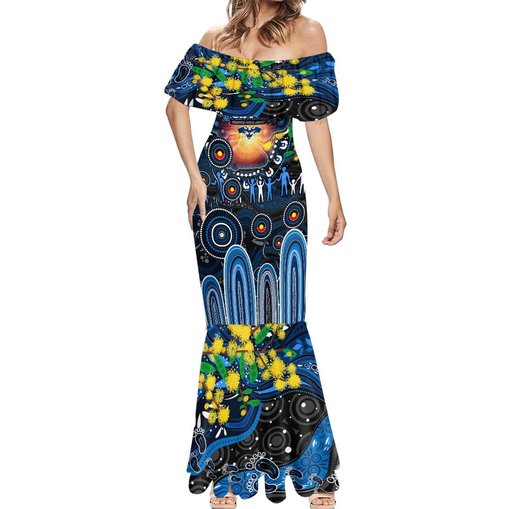 Personalised NAIDOC Week 2025 Cats Football Mermaid Dress Aboriginal Dot Painting