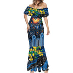 Personalised NAIDOC Week 2025 Cats Football Mermaid Dress Aboriginal Dot Painting