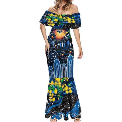 Personalised NAIDOC Week 2025 Cats Football Mermaid Dress Aboriginal Dot Painting