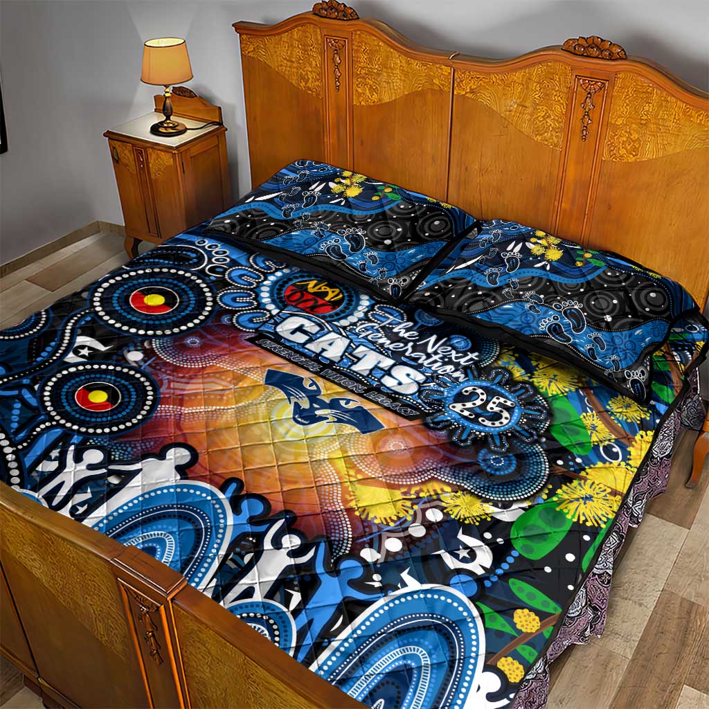 NAIDOC Week 2025 Cats Football Quilt Bed Set Aboriginal Dot Painting