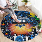NAIDOC Week 2025 Cats Football Round Carpet Aboriginal Dot Painting