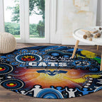 NAIDOC Week 2025 Cats Football Round Carpet Aboriginal Dot Painting